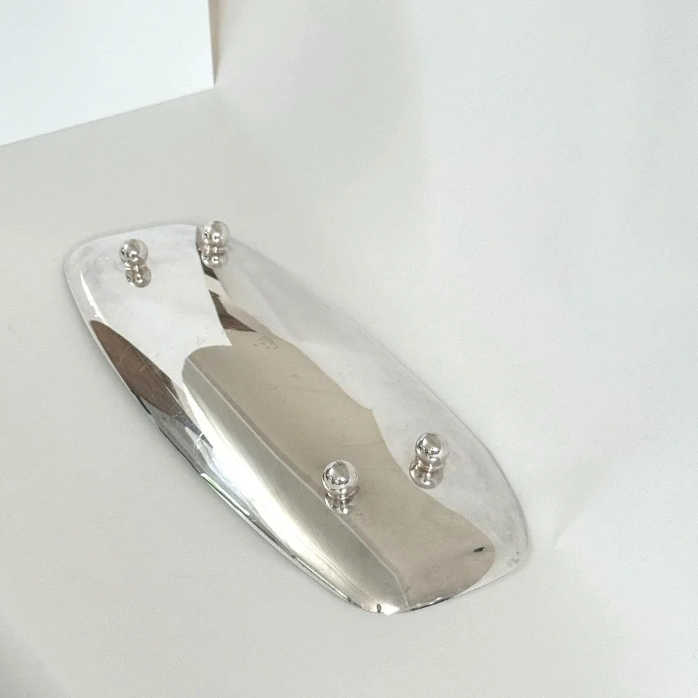 Vintage Gump's EPC Silver Plate Footed Tray‎ 13